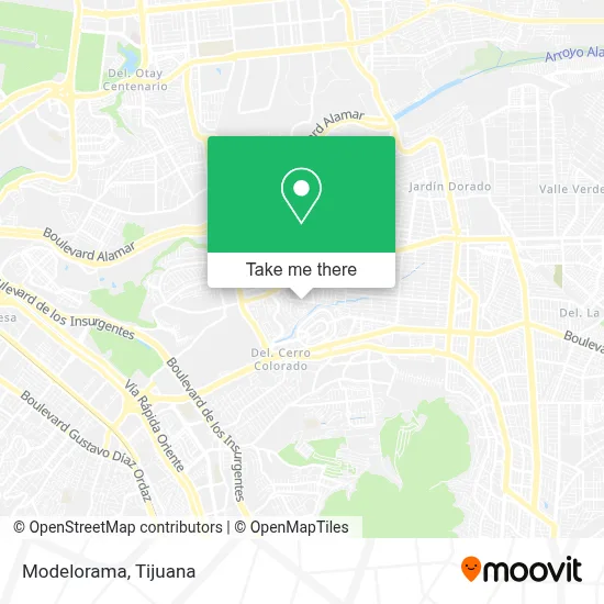 Modelorama map