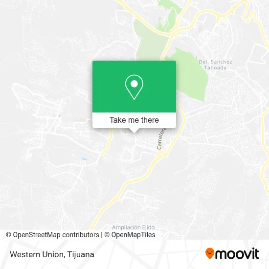 Western Union map