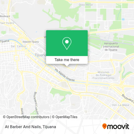 At Barber And Nails map