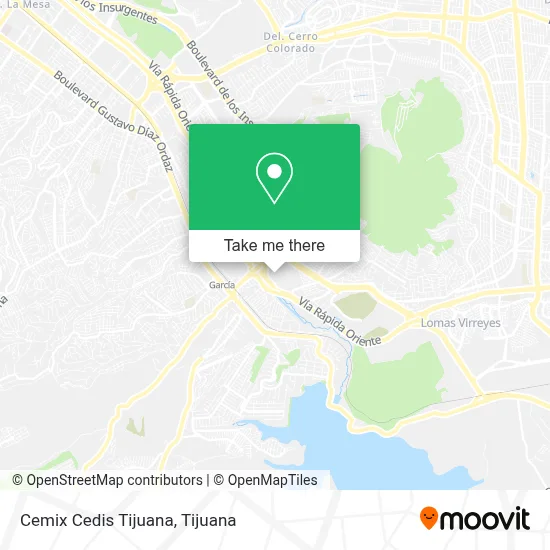 Cemix Cedis Tijuana map