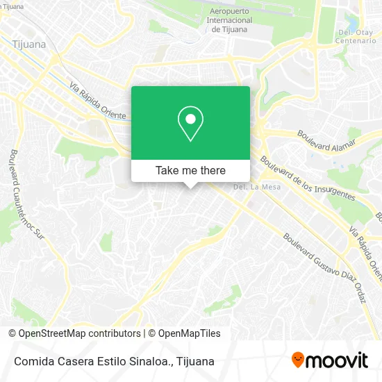 Comida Casera Estilo Sinaloa. map