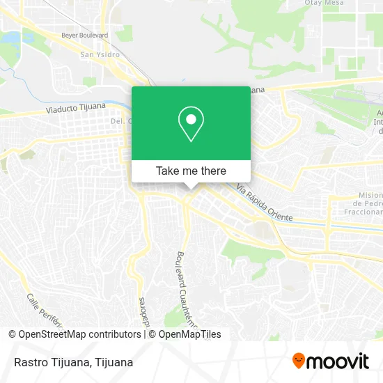 Rastro Tijuana map