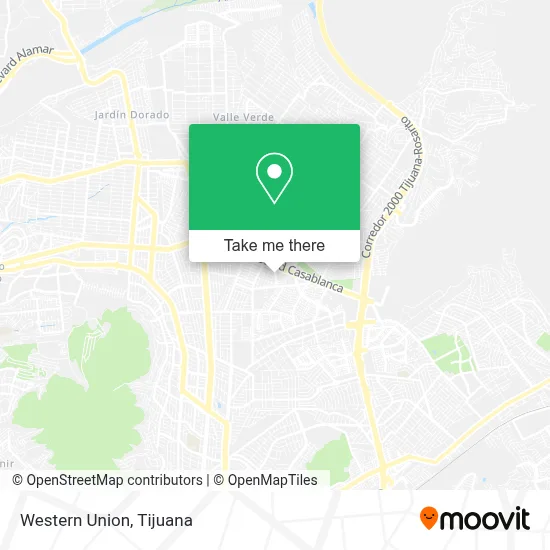 Western Union map