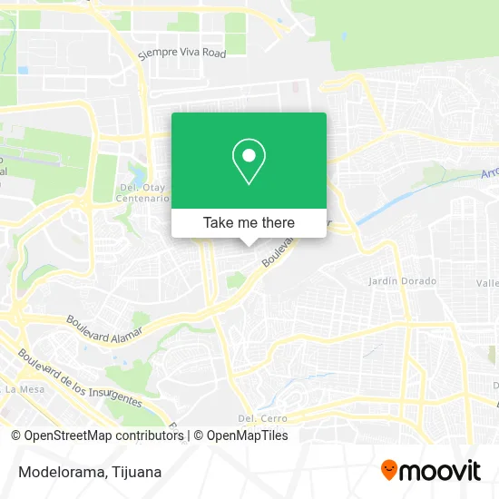 Modelorama map