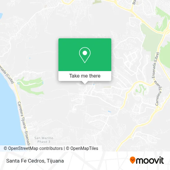 Santa Fe Cedros map