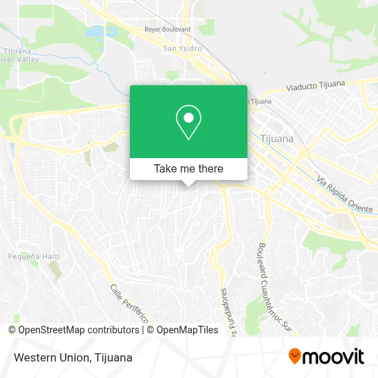 Western Union map
