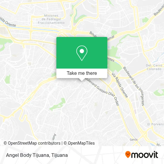 Angel Body Tijuana map
