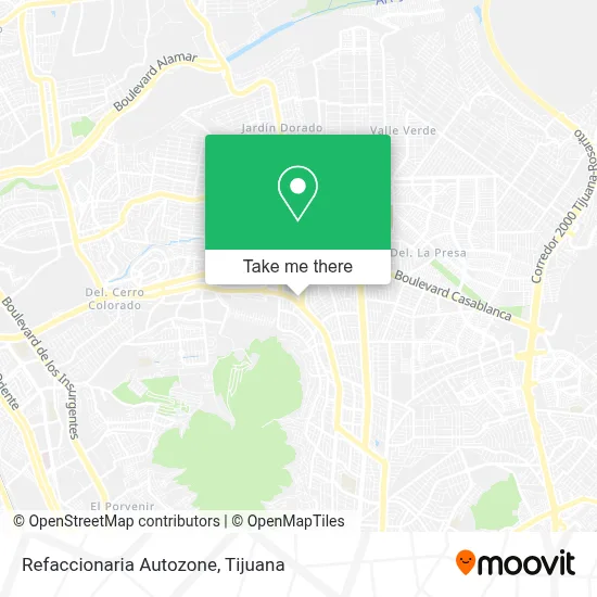 Refaccionaria Autozone map