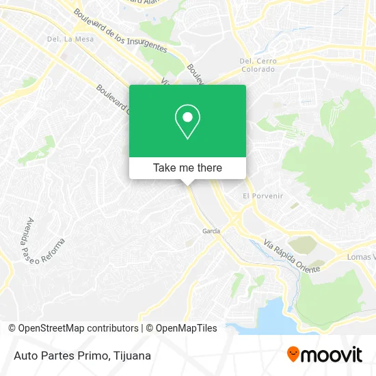 Auto Partes Primo map