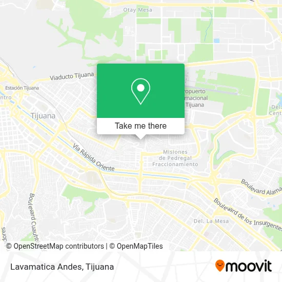 Lavamatica Andes map
