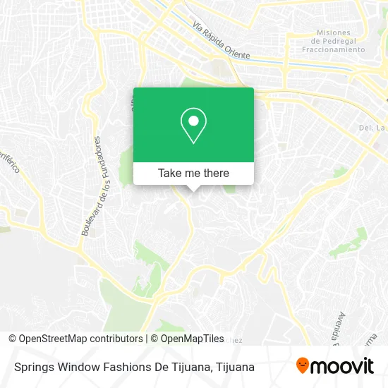 Springs Window Fashions De Tijuana map