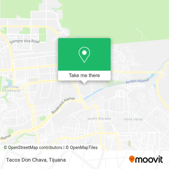 Tacos Don Chava map