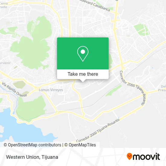 Western Union map