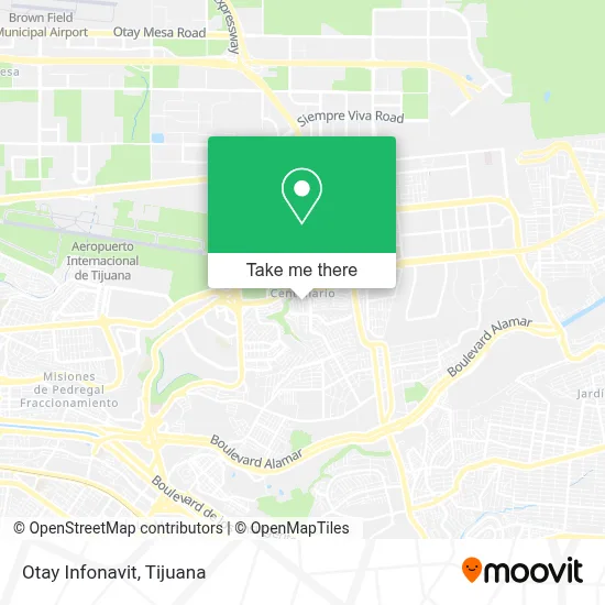 Otay Infonavit map