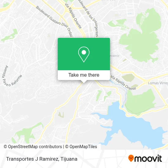 Transportes J Ramirez map