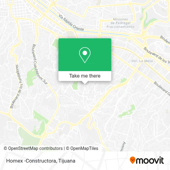 Homex -Constructora map