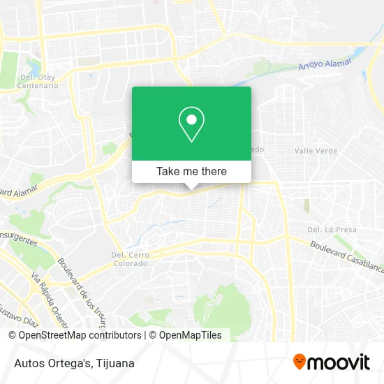 Autos Ortega's map