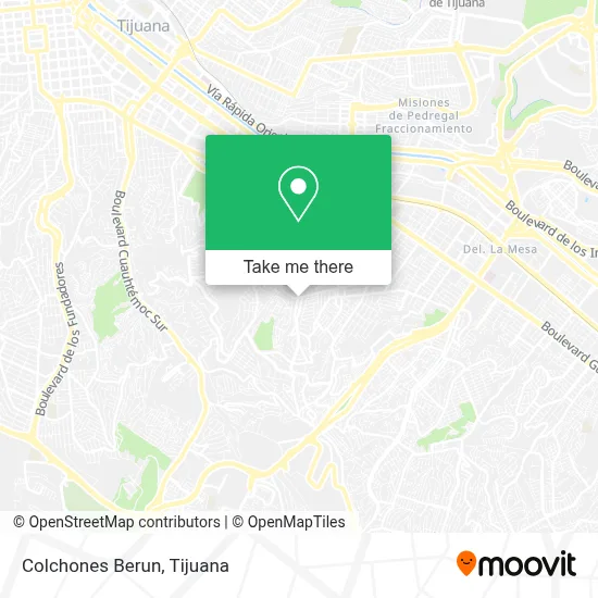 Colchones Berun map