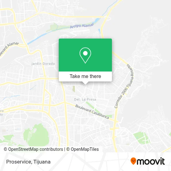 Proservice map