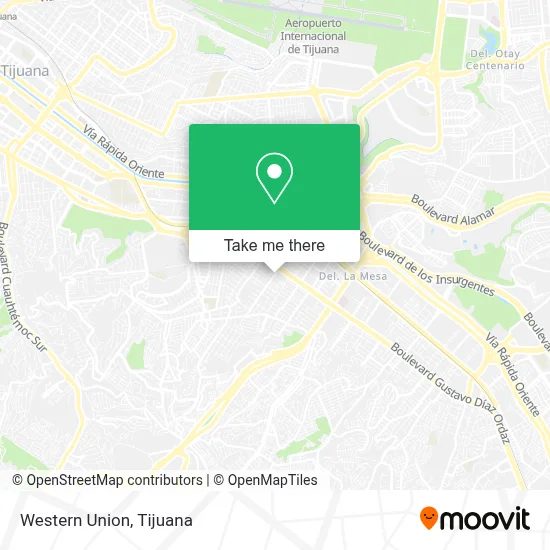 Western Union map