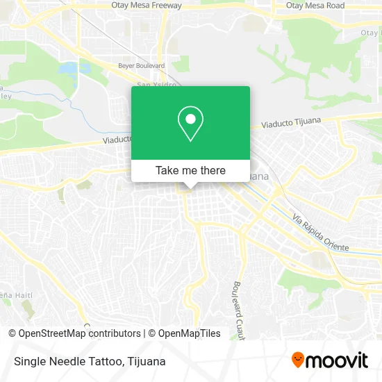 Single Needle Tattoo map