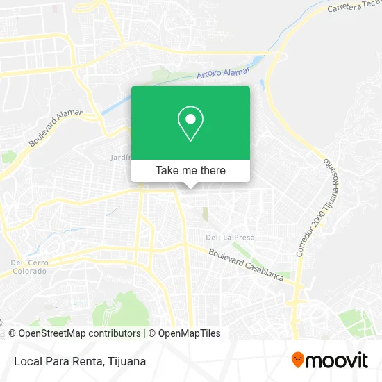 Local Para Renta map