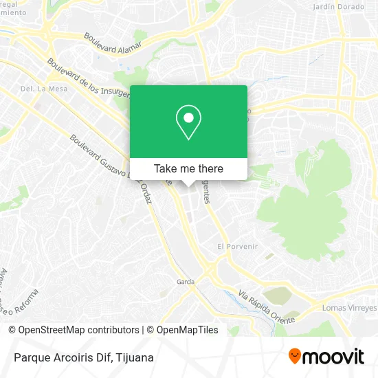 Parque Arcoiris Dif map