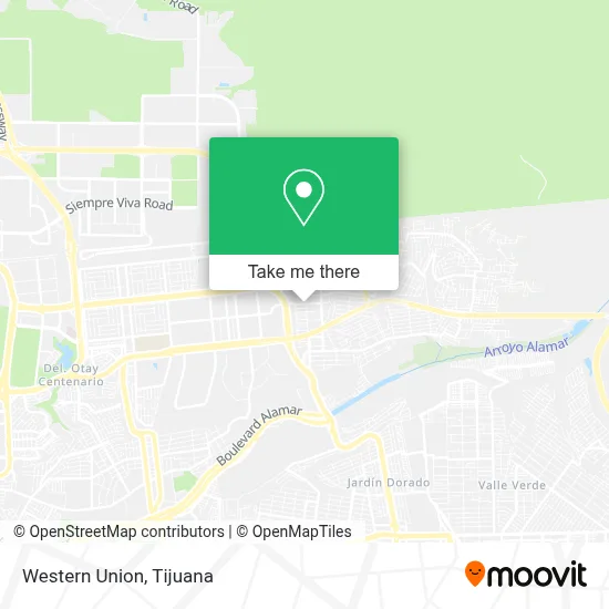Western Union map