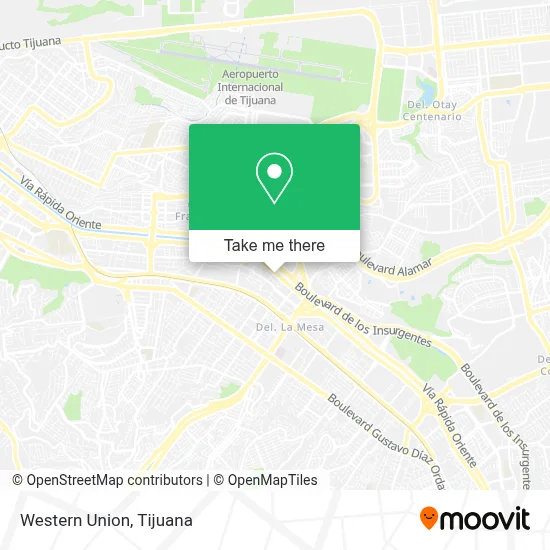 Western Union map