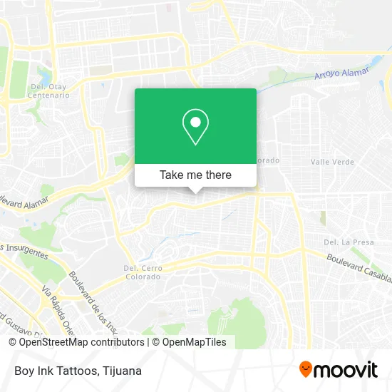 Boy Ink Tattoos map