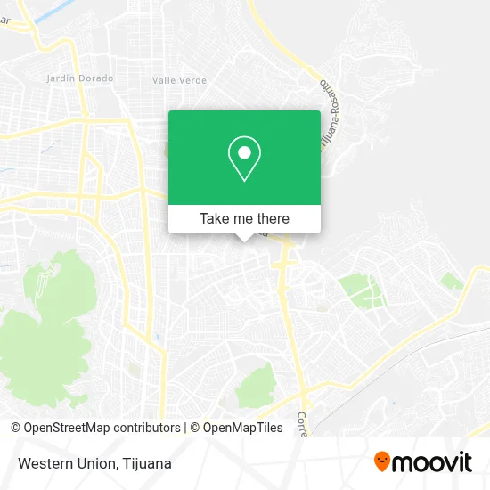 Western Union map