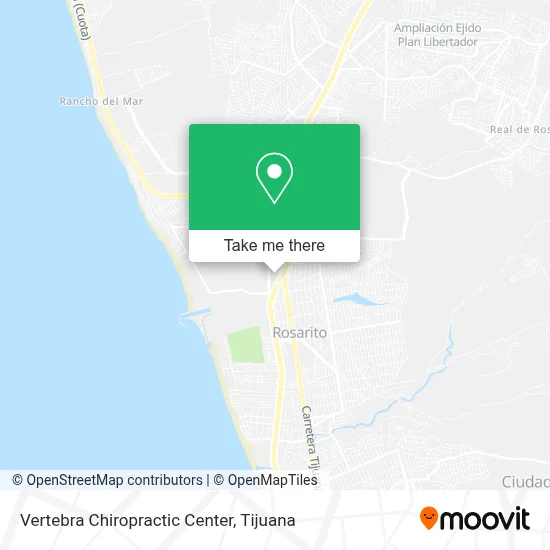 Vertebra Chiropractic Center map