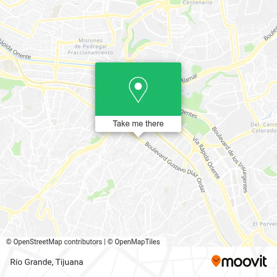 Río Grande map