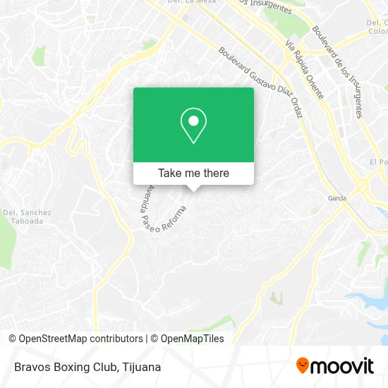Bravos Boxing Club map