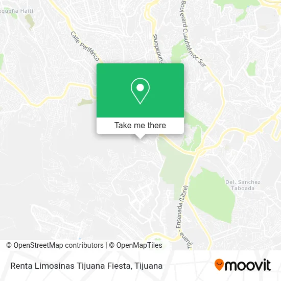 Renta Limosinas Tijuana Fiesta map