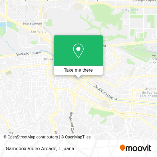 Gamebox Video Arcade map