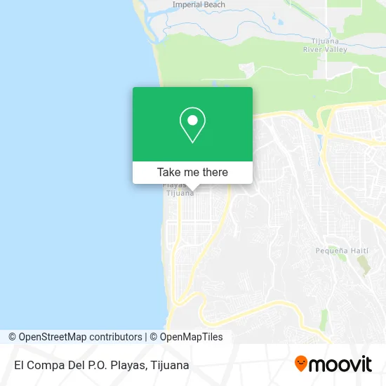 El Compa Del P.O. Playas map