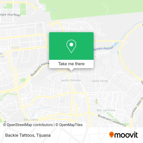Backie Tattoos map