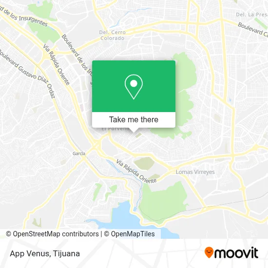 App Venus map