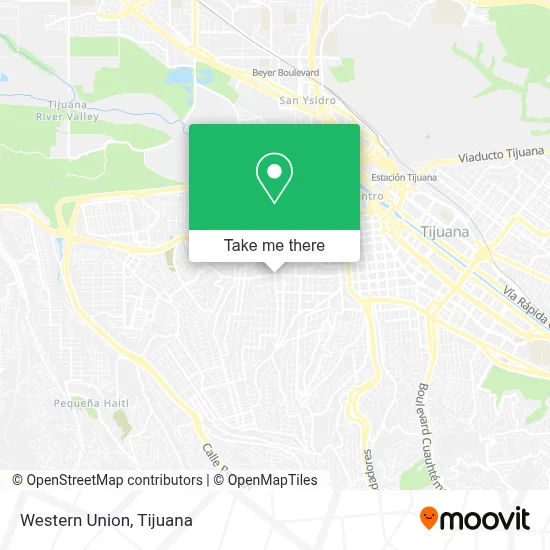 Western Union map