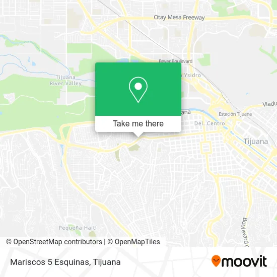Mariscos 5 Esquinas map