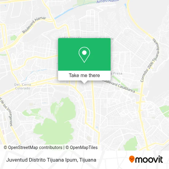 Juventud Distrito Tijuana Ipum map
