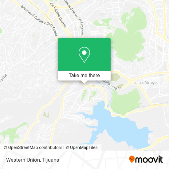 Western Union map
