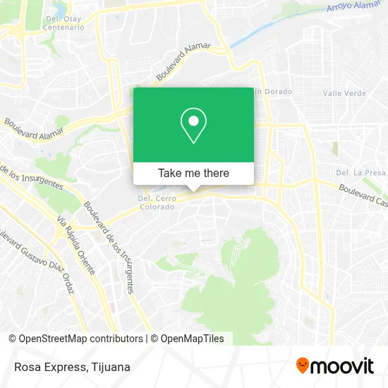 Rosa Express map