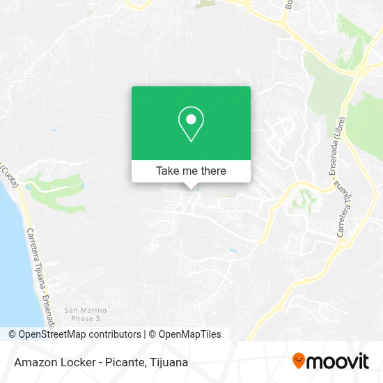 Amazon Locker - Picante map