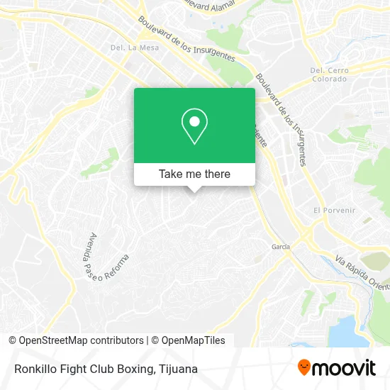 Ronkillo Fight Club Boxing map