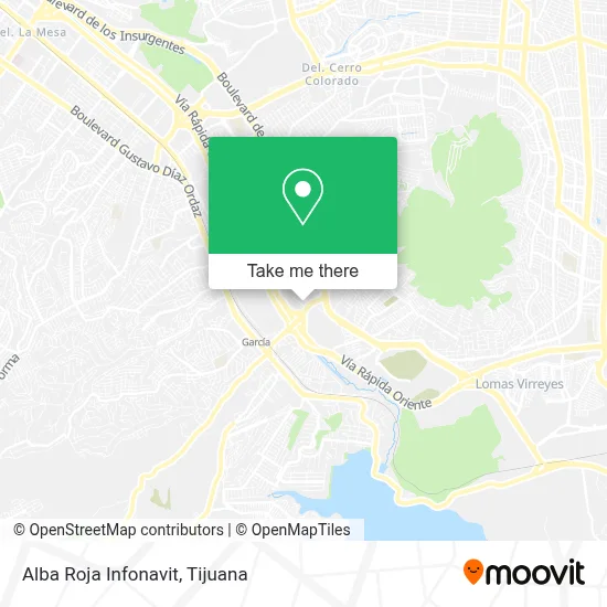 Alba Roja Infonavit map
