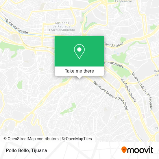 Pollo Bello map
