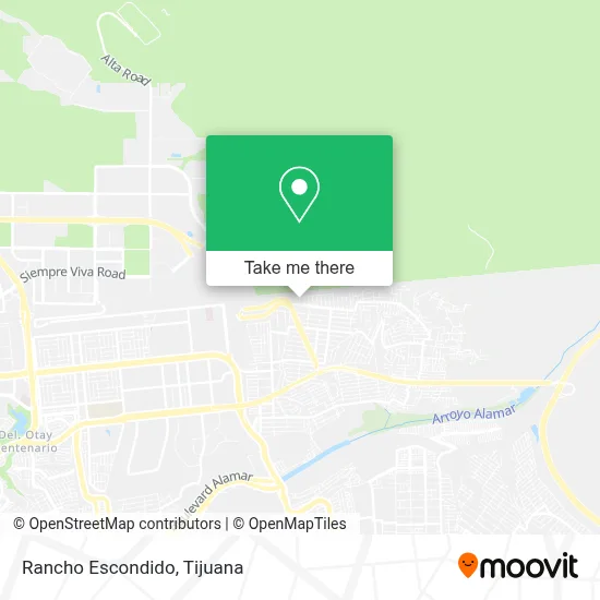 Rancho Escondido map