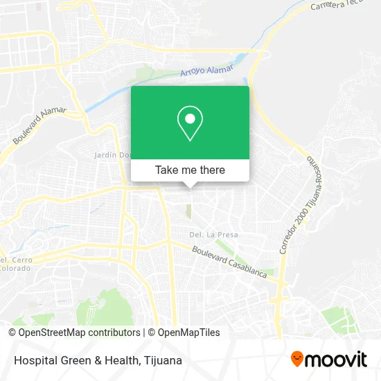 Hospital Green & Health map